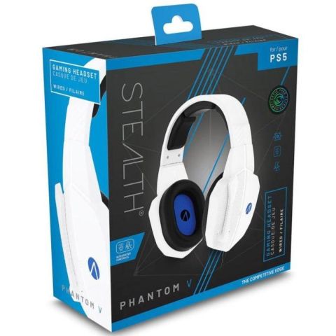 STEALTH Phantom V Stereo Gaming Headset - White (PS5) (New)