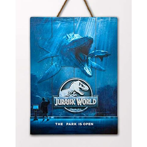 Doctor Collector DCJW10 Jurassic World The Park is Open WoodArts 3D Print (New)