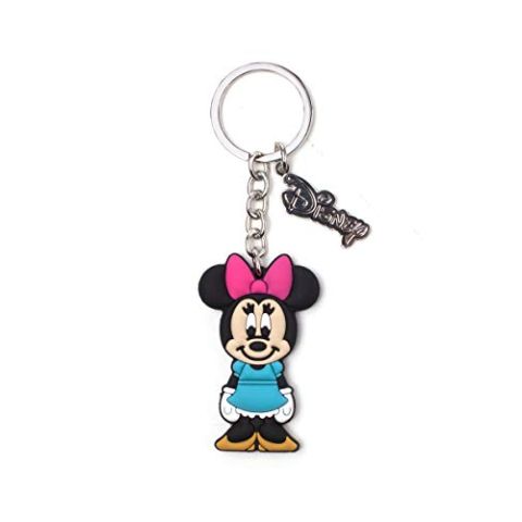 Mickey Mouse Keychains Disney - Minnie Mouse Rubber Keychain Multicolor (New)