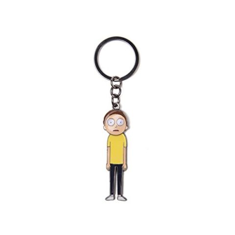Rick and Morty Keychain Morty With Movable Head Metal Multicolor (New)