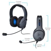 PDP LVL50 Wired Headset (Grey) (PS4) (New)