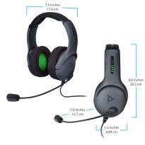 PDP LVL50 Wired Headset (Grey) (Xbox One) (New)