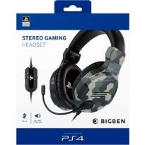 Official Licensed Camo Stereo Gaming Headset for PS4 (New)