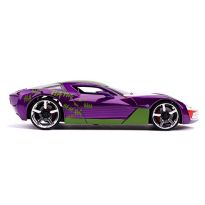 Jada 253255020 Joker 2009 Chevy Corvette Stingray 1:24 Scale DIE-CAST CAR, Purple, Green, White (New) (New)