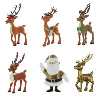 TEAM Rudolph REIN2 Rudolph Nosed Reindeer Mini Figure – Series 1.5-5 Pack foil Bags, Red (New)