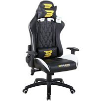 BraZen 18051 Phantom Elite PC Gaming Chair-White (New)