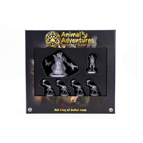 Animal Adventures: Secrets of Gullet Cove - Rat King of Gullet Cove, RPG Enemy Miniatures for Roleplaying Tabletop Games Ready to Paint or Play, 5e Dungeon Crawl Campaign Compatible (New)