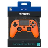 Nacon Compact Controller Light Edition (Orange) (PS4) (New)