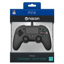 Nacon Official Wired Controller (Black) (PS4) (New)