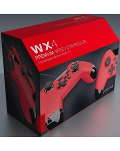 Gioteck WX4 Wired Red Controller (SWITCH, PS3 & PC) (New)